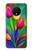 W3926 Colorful Tulip Oil Painting Hülle Schutzhülle Taschen und Leder Flip für OnePlus 7T