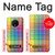 W3942 LGBTQ Rainbow Plaid Tartan Hülle Schutzhülle Taschen und Leder Flip für OnePlus 7T