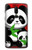 W3929 Cute Panda Eating Bamboo Hülle Schutzhülle Taschen und Leder Flip für OnePlus 6