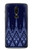 W3950 Textile Thai Blue Pattern Hülle Schutzhülle Taschen und Leder Flip für OnePlus 6