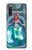 W3911 Cute Little Mermaid Aqua Spa Hülle Schutzhülle Taschen und Leder Flip für Sony Xperia 10 IV