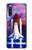W3913 Colorful Nebula Space Shuttle Hülle Schutzhülle Taschen und Leder Flip für Sony Xperia 10 IV