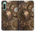 W3927 Compass Clock Gage Steampunk Hülle Schutzhülle Taschen und Leder Flip für Sony Xperia 10 IV