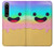 W3939 Ice Cream Cute Smile Hülle Schutzhülle Taschen und Leder Flip für Sony Xperia 1 IV