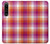 W3941 LGBT Lesbian Pride Flag Plaid Hülle Schutzhülle Taschen und Leder Flip für Sony Xperia 1 IV