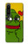 W3945 Pepe Love Middle Finger Hülle Schutzhülle Taschen und Leder Flip für Sony Xperia 1 IV