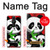 W3929 Cute Panda Eating Bamboo Hülle Schutzhülle Taschen und Leder Flip für Sony Xperia Pro-I