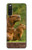 W3917 Capybara Family Giant Guinea Pig Hülle Schutzhülle Taschen und Leder Flip für Sony Xperia 10 III
