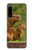 W3917 Capybara Family Giant Guinea Pig Hülle Schutzhülle Taschen und Leder Flip für Sony Xperia 5 IV