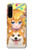 W3918 Baby Corgi Dog Corgi Girl Candy Hülle Schutzhülle Taschen und Leder Flip für Sony Xperia 5 IV