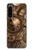 W3927 Compass Clock Gage Steampunk Hülle Schutzhülle Taschen und Leder Flip für Sony Xperia 5 IV