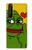 W3945 Pepe Love Middle Finger Hülle Schutzhülle Taschen und Leder Flip für Sony Xperia 1 III