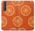 W3946 Seamless Orange Pattern Hülle Schutzhülle Taschen und Leder Flip für Sony Xperia 1 III