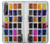 W3956 Watercolor Palette Box Graphic Hülle Schutzhülle Taschen und Leder Flip für Sony Xperia 1 II