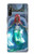 W3912 Cute Little Mermaid Aqua Spa Hülle Schutzhülle Taschen und Leder Flip für Sony Xperia L4