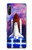 W3913 Colorful Nebula Space Shuttle Hülle Schutzhülle Taschen und Leder Flip für Sony Xperia L4