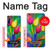W3926 Colorful Tulip Oil Painting Hülle Schutzhülle Taschen und Leder Flip für Sony Xperia L4