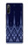 W3950 Textile Thai Blue Pattern Hülle Schutzhülle Taschen und Leder Flip für Sony Xperia L4