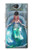 W3911 Cute Little Mermaid Aqua Spa Hülle Schutzhülle Taschen und Leder Flip für Sony Xperia XA2