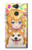 W3918 Baby Corgi Dog Corgi Girl Candy Hülle Schutzhülle Taschen und Leder Flip für Sony Xperia XA2