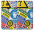 W3960 Safety Signs Sticker Collage Hülle Schutzhülle Taschen und Leder Flip für Sony Xperia XA2
