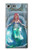 W3911 Cute Little Mermaid Aqua Spa Hülle Schutzhülle Taschen und Leder Flip für Sony Xperia XZ Premium