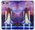 W3913 Colorful Nebula Space Shuttle Hülle Schutzhülle Taschen und Leder Flip für Sony Xperia XZ Premium