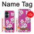 W3924 Cherry Blossom Pink Background Hülle Schutzhülle Taschen und Leder Flip für OnePlus Nord CE 3 Lite, Nord N30 5G