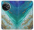 W3920 Abstract Ocean Blue Color Mixed Emerald Hülle Schutzhülle Taschen und Leder Flip für OnePlus 11