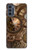 W3927 Compass Clock Gage Steampunk Hülle Schutzhülle Taschen und Leder Flip für Motorola Moto G62 5G
