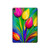 W3926 Colorful Tulip Oil Painting Tablet Hülle Schutzhülle Taschen für iPad Air (2022,2020, 4th, 5th), iPad Pro 11 (2022, 6th)