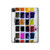 W3956 Watercolor Palette Box Graphic Tablet Hülle Schutzhülle Taschen für iPad Pro 12.9 (2022,2021,2020,2018, 3rd, 4th, 5th, 6th)