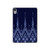W3950 Textile Thai Blue Pattern Tablet Hülle Schutzhülle Taschen für iPad mini 6, iPad mini (2021)