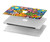 W3281 Colorful Hippie Flowers Pattern Hülle Schutzhülle Taschen für MacBook Air 15″ (2023,2024) - A2941, A3114