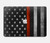 W3472 Firefighter Thin Red Line Flag Hülle Schutzhülle Taschen für MacBook Air 15″ (2023,2024) - A2941, A3114