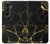 W2896 Gold Marble Graphic Printed Hülle Schutzhülle Taschen Flip für Samsung Galaxy Z Fold 5