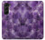 W3713 Purple Quartz Amethyst Graphic Printed Hülle Schutzhülle Taschen Flip für Samsung Galaxy Z Fold 5