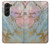 W3717 Rose Gold Blue Pastel Marble Graphic Printed Hülle Schutzhülle Taschen Flip für Samsung Galaxy Z Fold 5