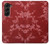 W3817 Red Floral Cherry blossom Pattern Hülle Schutzhülle Taschen Flip für Samsung Galaxy Z Fold 5