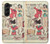 W3820 Vintage Cowgirl Fashion Paper Doll Hülle Schutzhülle Taschen Flip für Samsung Galaxy Z Fold 5
