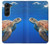 W3898 Sea Turtle Hülle Schutzhülle Taschen Flip für Samsung Galaxy Z Fold 5