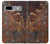 W2714 Rust Steel Texture Graphic Printed Hülle Schutzhülle Taschen und Leder Flip für Google Pixel 7a