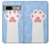 W3618 Cat Paw Hülle Schutzhülle Taschen und Leder Flip für Google Pixel 7a