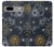 W3702 Moon and Sun Hülle Schutzhülle Taschen und Leder Flip für Google Pixel 7a