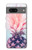 W3711 Pink Pineapple Hülle Schutzhülle Taschen und Leder Flip für Google Pixel 7a