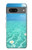 W3720 Summer Ocean Beach Hülle Schutzhülle Taschen und Leder Flip für Google Pixel 7a