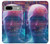 W3800 Digital Human Face Hülle Schutzhülle Taschen und Leder Flip für Google Pixel 7a