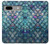 W3809 Mermaid Fish Scale Hülle Schutzhülle Taschen und Leder Flip für Google Pixel 7a