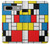 W3814 Piet Mondrian Line Art Composition Hülle Schutzhülle Taschen und Leder Flip für Google Pixel 7a