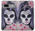 W3821 Sugar Skull Steam Punk Girl Gothic Hülle Schutzhülle Taschen und Leder Flip für Google Pixel 7a